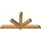 Ekena Millwork Kennewick Rough Sawn Timber Gable Bracket, Western Red Cedar, 60"W x 30"H x 4"D x 4"F, 12/12 Pitch GBW060X30X0404KEN00RWR - alternate 5